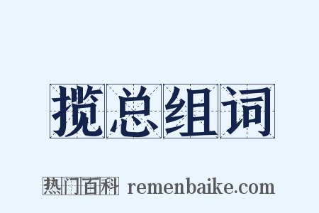 揽总组词是什么意思的图片